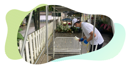 VLAG antibacterial coating on Singapore office surfaces